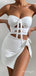 White Sexy Sweetheart Strapless Fashion Mini Homecoming Dresses, HM63