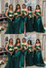 Mismatched Green Sexy Mermaid Floor-Length Bridesmaid Dresses Online, BL53