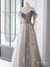 Elegant Sliver Appliqued Spaghetti Strap Sweetheart Sparkly Fashion Prom Dresses,ZX150