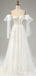 White Off Shoulder Empire Elegant A-Line Fashion Wedding Dresses,HS79