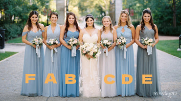 Mismatched Vintage A-Line Pleat Floor-Length Bridesmaid Dresses Online, BL43