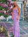 Elegant Purple Mermaid Sweetheart Maxi Long Prom Evening Party Dresses,ZX420