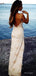 Backless Cozy Spaghetti Strap Appliqued Side Slit Long Evening Prom Evening Dress,ZX223