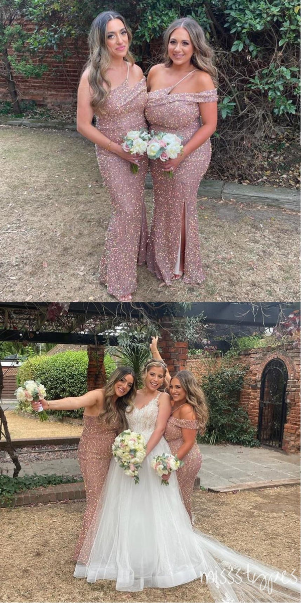 mermaid bridesmaid dresses online Cetims Elegant Mermaid One Shoulder Long Soft Satin Bridesmaid Dress Ideal for Weddings & Special Events Ivory