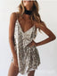 Graceful Sequin Sliver Spaghetti Strap A-Line Mini Homecoming Dresses, HM47