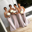 Coral Mermaid Halter Sweetheart Floor-Length Bridesmaid Dresses Online, BL62