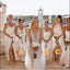 Beautiful Mismatched Sliver Side Slit Long Bridesmaid Dresses Online, BL07