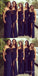 Regency Purple Strapless Appliqued Floor-Length Cozy Women Bridesmaid Dresses Online, BL113