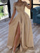 Sexy Sweetheart Hot-Pink Strapless Side Slit Tea-Length Mermaid Prom Dresses ZX27